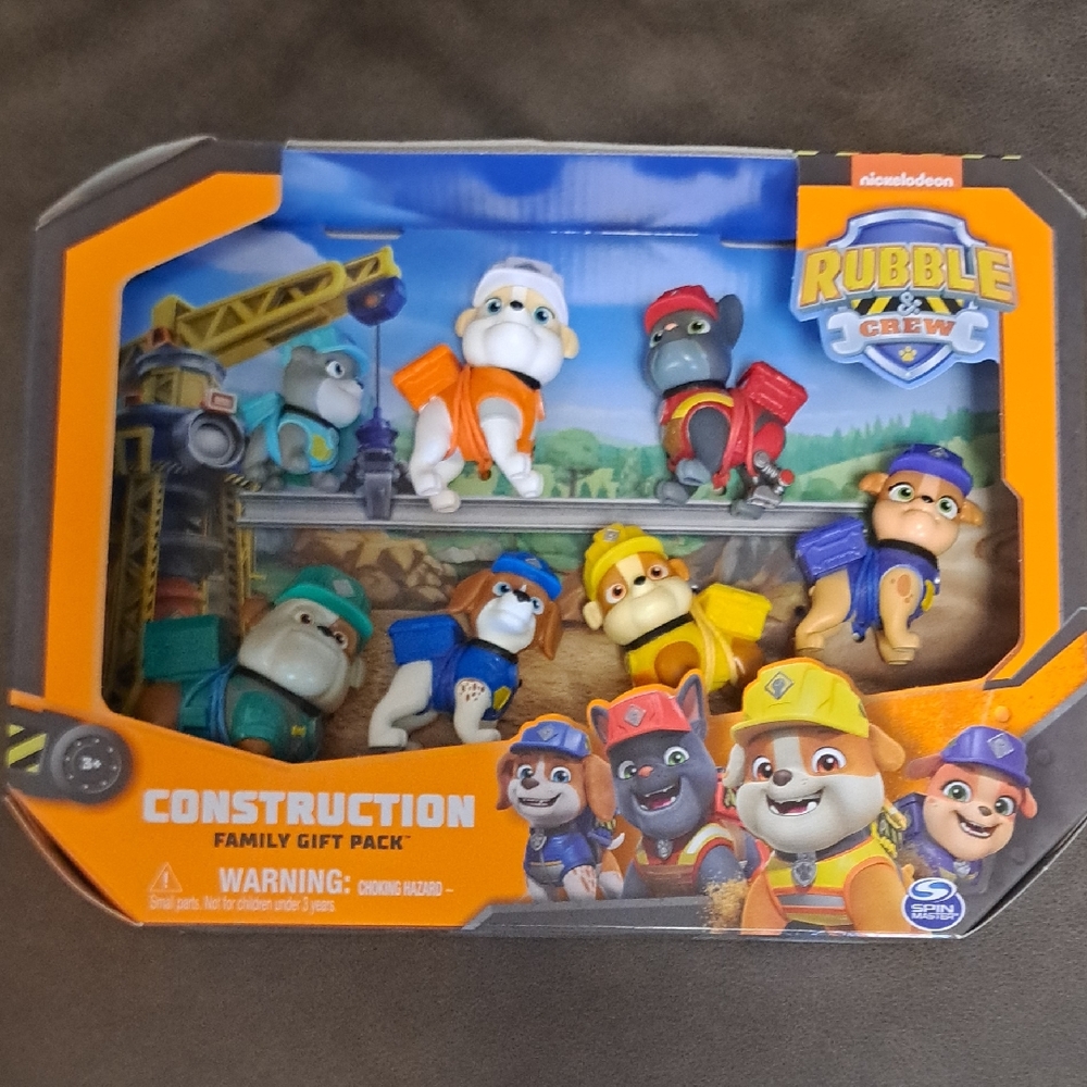 Nickelodeon Blue and Orange Action Figures Playset Rubbel And Crew